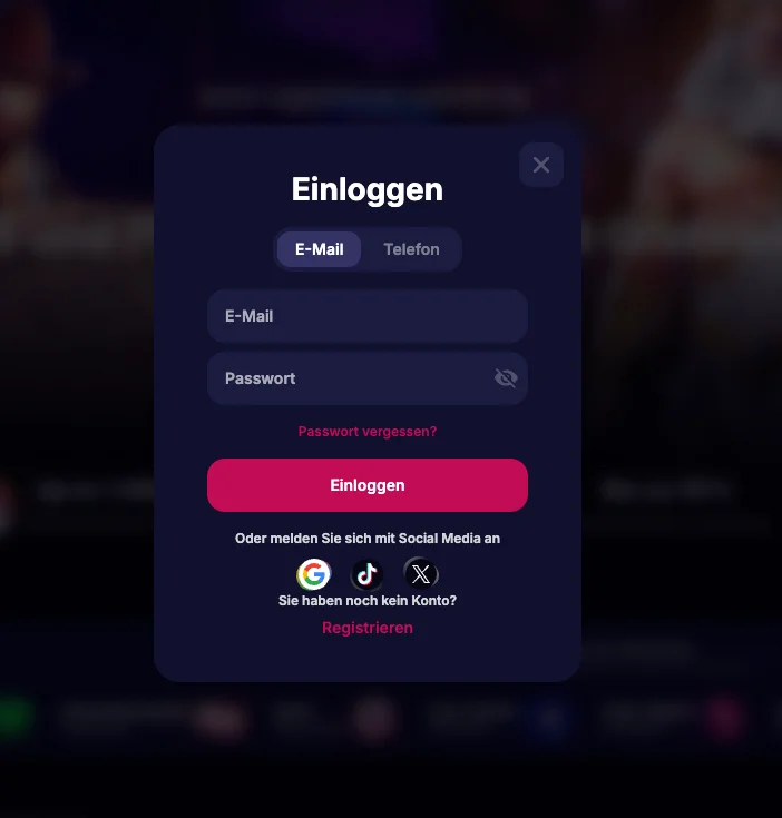 NV casino login